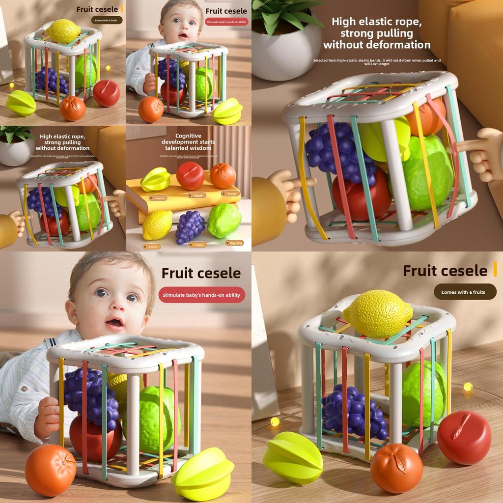 Baby Toy Rainbow Stacking Blocks Educational Hand Motor Skills Development For Toddlers
