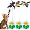 Rotating Electric Funny Cat Stick Cat Toy Simulation Butterfly Bird Interactive Funny Cat Toys Intelligence Training Pet Toys