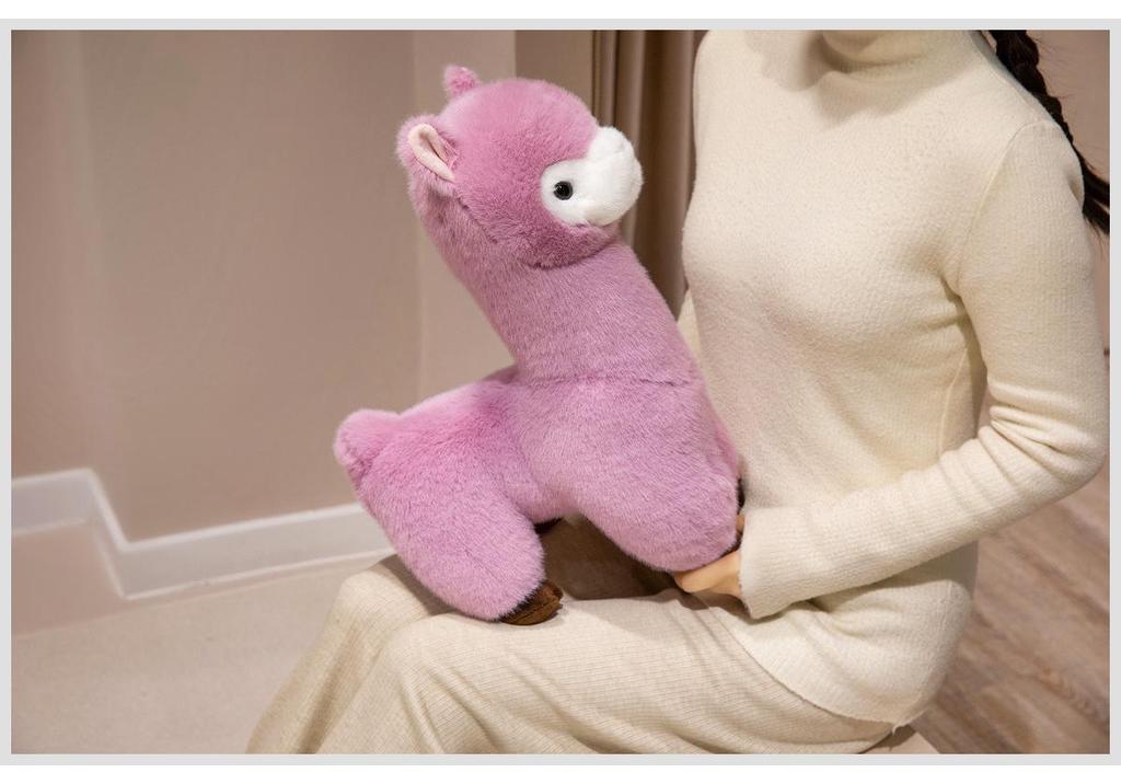 Adorable Realistic Alpaca Plush Sheep Zodiac Doll