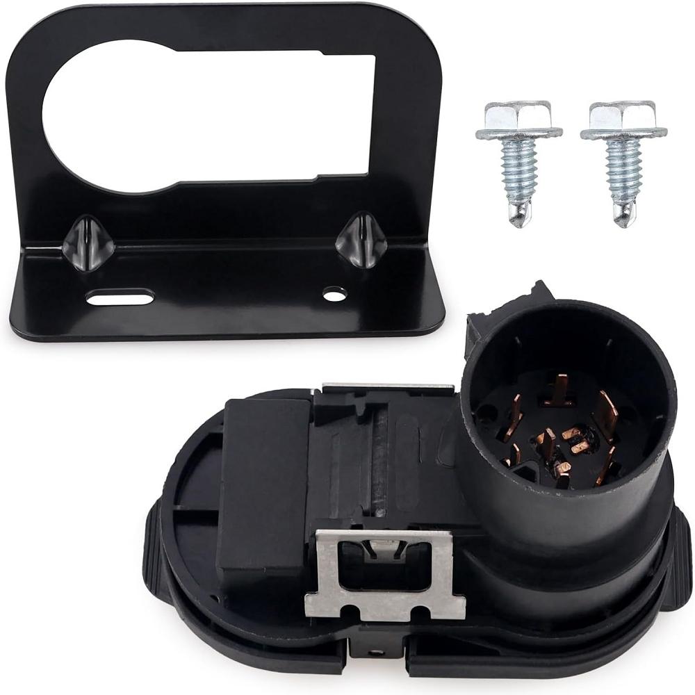FU5Z-14489-A 4/7-Pin Trailer Tow Harness Connector For Ford F-150 Lightning Ranger F-250 F-350 Super Duty 2015-2024