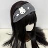 Angel Miffy Rabbit Korean-Style Gray Wide-Brim Headband - Cute Cartoon Hair Accessory for Girls