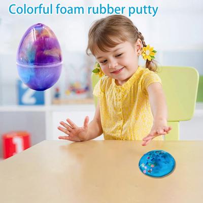 Slizové vejce Křišťálové bahno Nebeský sliz Barevný třpytivý Gumový DIY Nízký obsah boru Standard