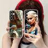 Dragon Queen Clear Mobile Phone Case for Samsung Galaxy S25 S24 S23 S22 S21Plus FE Ultra Colorful Cover