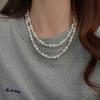 Korean Temperament Gentle Can Be Stacked Geometric Pearl Necklace Accessories Women's Sweater Chain Accessories