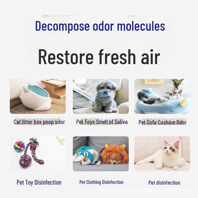 Pet Deodorant Spray for Urine Odor Removal & Disinfection – Safe for Dogs & Cats