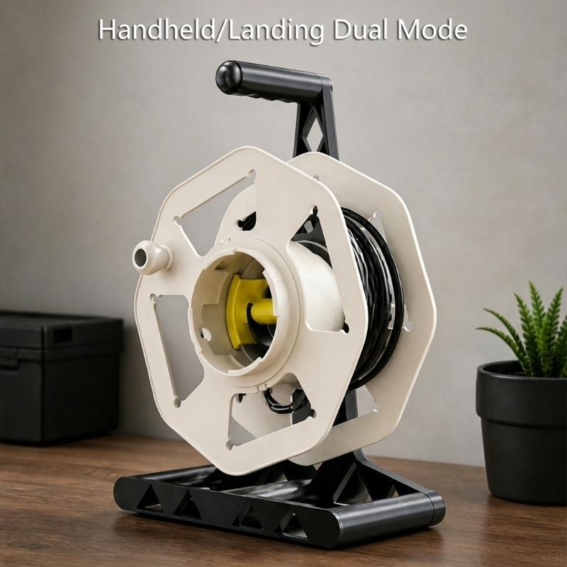 Cord Management Storage Reel Cable Organizing Reel Manual Wire Storage Organizers With Swivels Design