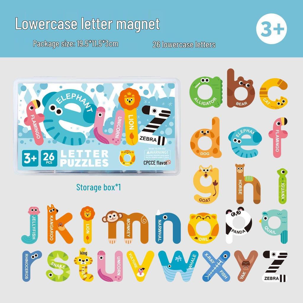 Magnetic Alphabet Puzzle & Book Set for Early English Learning