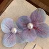 Trendy Fairy Phalaenopsis Flower Duckbill Clip Flower Pearl Hairpin Butterfly Orchid Flower Bangs Side Clip Hair Accessories