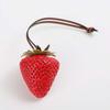 Waterproof Strawberry Key Ring 3D Red Resin Fruit Pendant Creative Versatile Bag Charm  Party