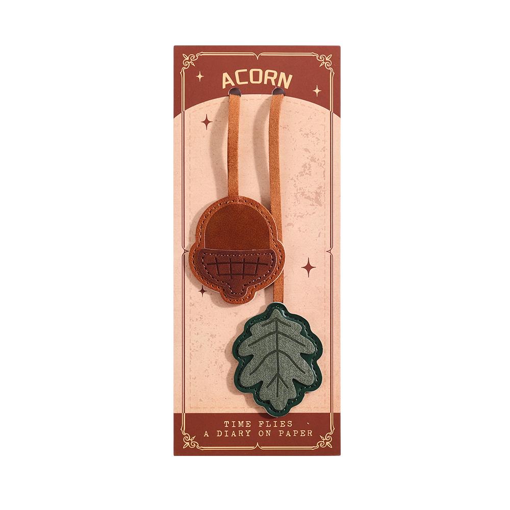 1 Piece Multi Functional Faux Leather Bookmark with Floral Patterns Page Number Marking Student Stationery Bookmarks