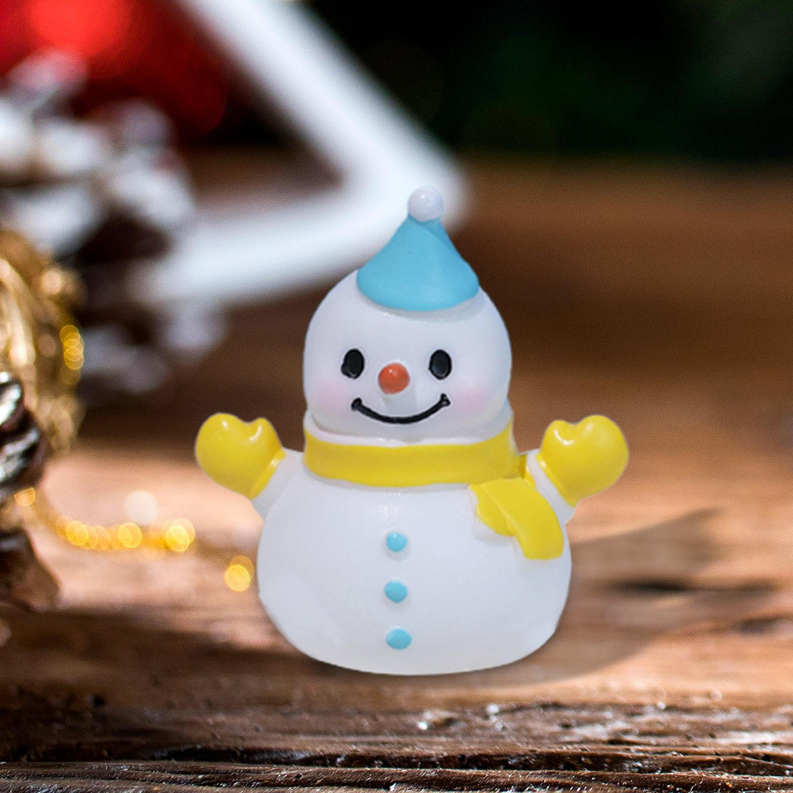 

Микро Рождественская Статуя Снеговика Миниатюрная Фото Реквизит Рождественское Украшение Стола для Фестиваля Style B