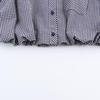 Camisa a Cuadros con Mangas Abullonadas Estilo Universitario para Mujer Otoño 2025