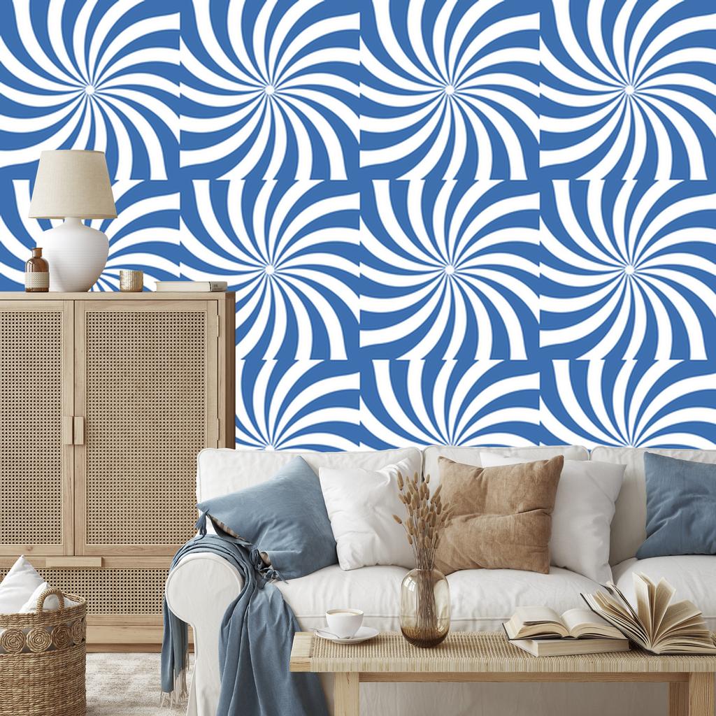 Hippie wallpaper background blue and white, background azure 50x1000