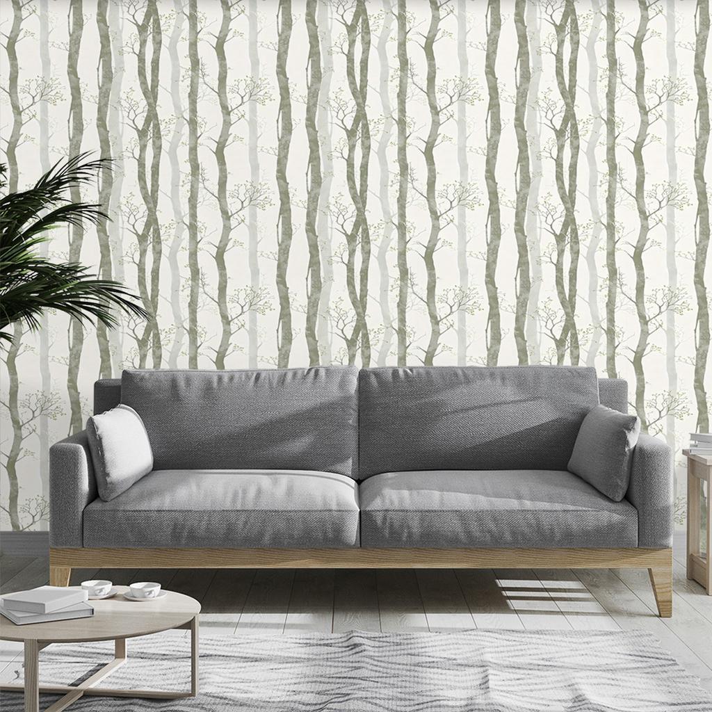 Birch Trees Peel and Stick Wallpaper Thicken Waterproof Forest Branch Contact Paper Self Adhesive Removable Shelf Liner Vinyl