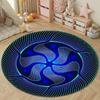 Minimalist Round Pop Art Multicolor Area Rug, Non-Slip Floor Mat for Nursery