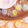200pcs Lollipop Drip Oil Acrylic Loose Beads Hair Accessories Bracelet Beaded DIY Handmade Head Rope Material Mobile Phone Chain