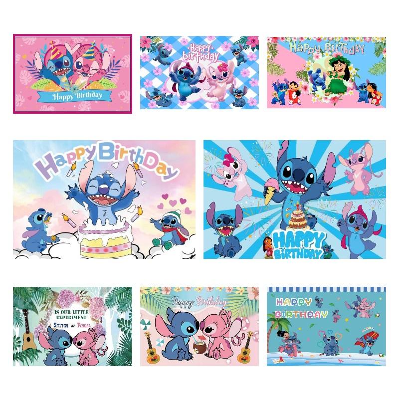 Sfondo fotografico per il compleanno di Lilo & Stitch Cattura i tuoi momenti speciali!