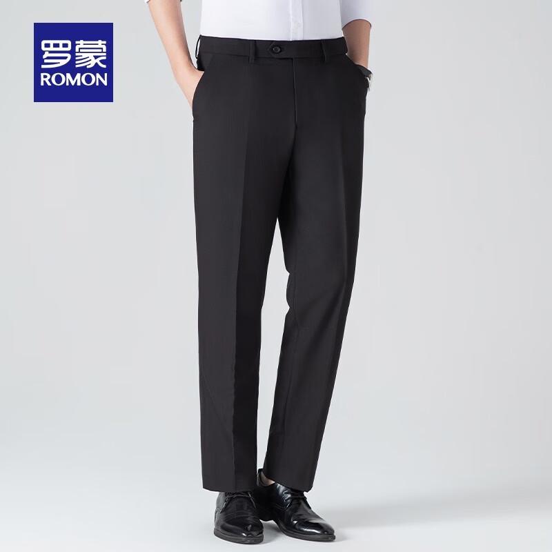 ROMON Men's Straight-Leg Business Dress Pants