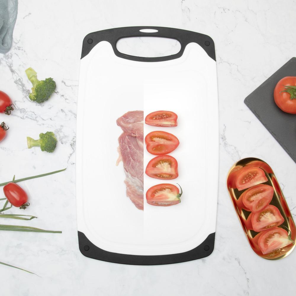 3Pcs Plastic Chopping Board Double-Sided Chopping Block Baby Food Cutting Board Set Vegetable