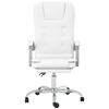VidaXL Reclining Office Massage Chair, Swivel Chair with Adjustable Backrest and Footrest, Office Seat, 349672