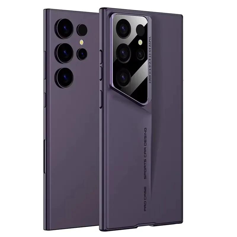 

Luxury Blade Mecha Armor Matte Case for Samsung Galaxy S25 S24 S26 Ultra S23 S22 FE Hard PC Frosted Shockproof Ultra Slim Cover for Samsung S22Ultra