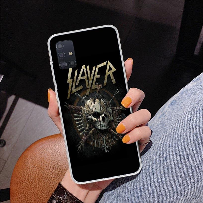Slayer Heavy Metal Rock Band Phone Case For Samsung Galaxy A52 A32 A22 A12 A51 A31 A50S A30S A20S A10S Note 20 Ultra 10 Plus S10