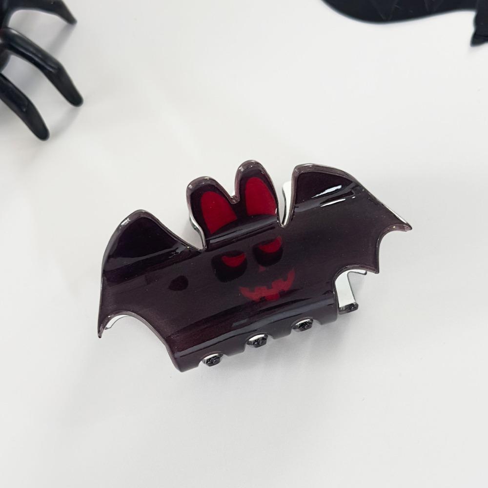Spider Halloween Hair Claw Acrylic Skeleton Shark Clip Fashion Halloween Themed Gripper  Girls