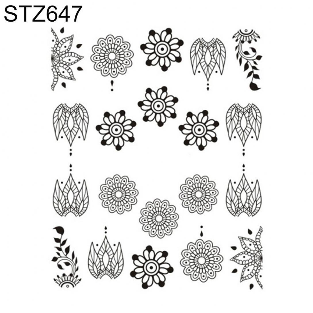 

Orion простые орнаменты и наклейки для маникюра STZ647