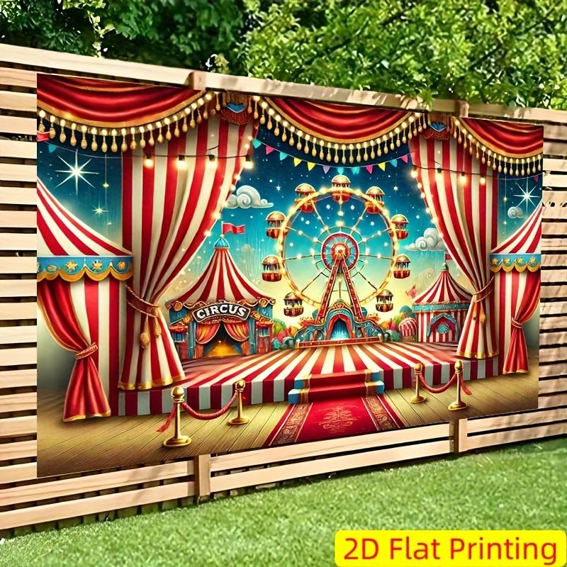 2D Flat Stage Background Polyester Banner, Themed Party Decoration, Suitable for Festival Room Decoration.
