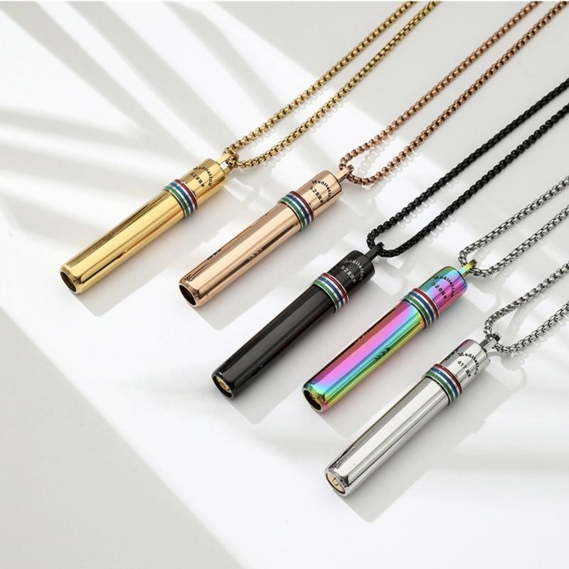 Stylish Anxiety Relief Necklaces Delicate Breathing Necklaces Neck Jewelry for Mindfulness and Anxiety Reduction