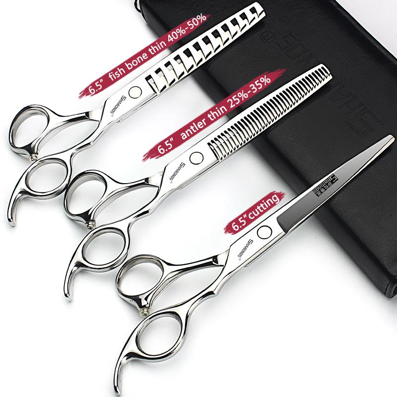 Professionelle Haarschere, spezielle flache Schere von Hair Gallery, Schere mit dünnen Zähnen, 6,5-Zoll-Haarscheren-Werkzeugset.