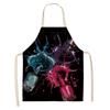 Fashion Makeup Apron  Lipstick Nail Polish Print, Kitchen Cooking Bib, Multiple Sizes Available