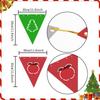 Eye-catching Christmas Decorative Triangle Flags For Cheerful Party Atmosphere Setup