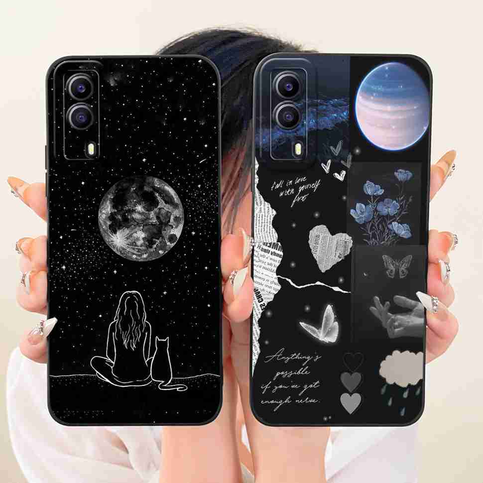 For Vivo Y53s 5G V2111A Case Printed Popular Cartoon Animals Silicone Back Cover For Vivo Y 53S 5G V2058 6.58" Phone Cases Capa