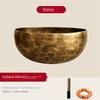 Large Copper Buddha Sound Bowl For Meditation And Religious Rituals With Handcrafted Art