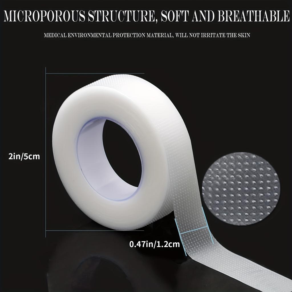1/5/10 Rolls 9mx1.25cm Eyelash Tape Transparent Adhesive Fabric Adhesive Breathable Micropore Fabric Tape for Eyelash Extension