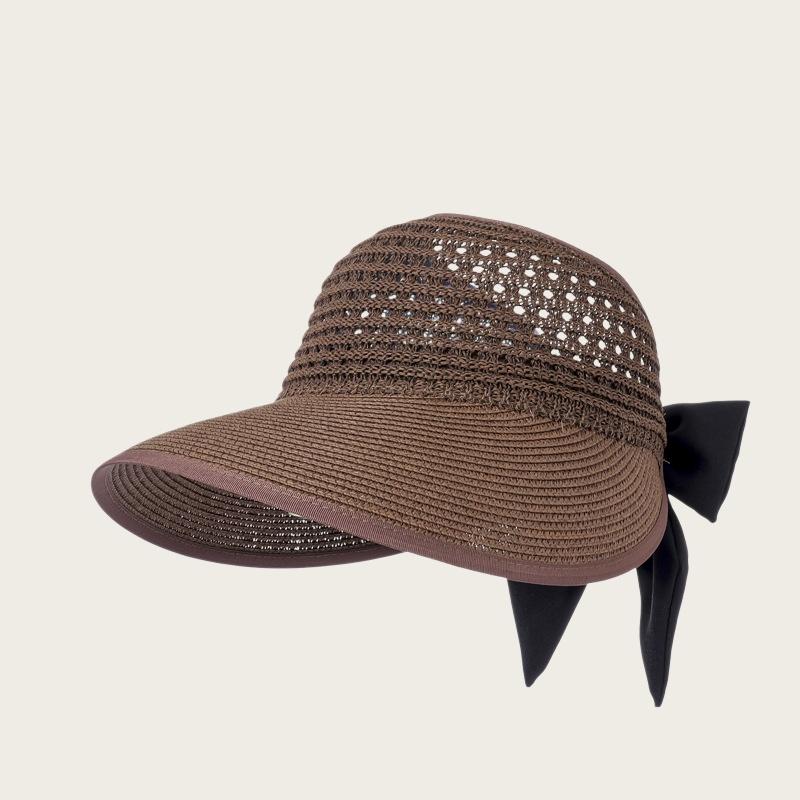 Summer Openwork Straw Sun Hat: Versatile, Casual, Sun-Protective, Breathable, Adjustable, Wide-Brimmed Outdoor Hat