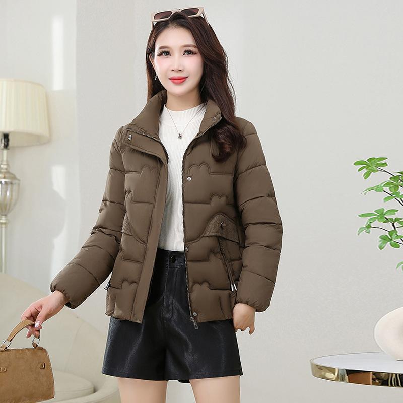 Winter Cotton-padded Clothes Short Women's Down Cotton-padded Jackets Stand-up Collar New Warm Jackets Fashionable Loose Cotton-padded Clothes