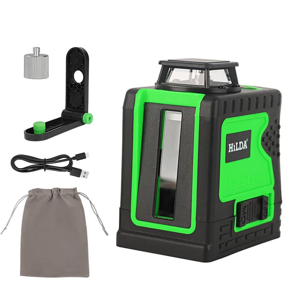 Cross Mini 5-Line, 2-Line High-Precision Infrared Laser Level with Strong Light and Water Level Meter