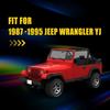 For Jeep 1987-95 Wrangler YJ Smoked Front Turn Signal Parking Lights Housings EA