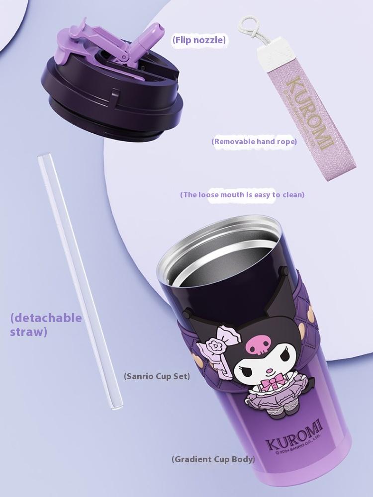 XW Sanrio Thermal Bottle Coffee Mug 520ml 900ml Hello Kitty Thermos Cup Keep Cold Portable 316 Stainless Steel Vacuum Flasks