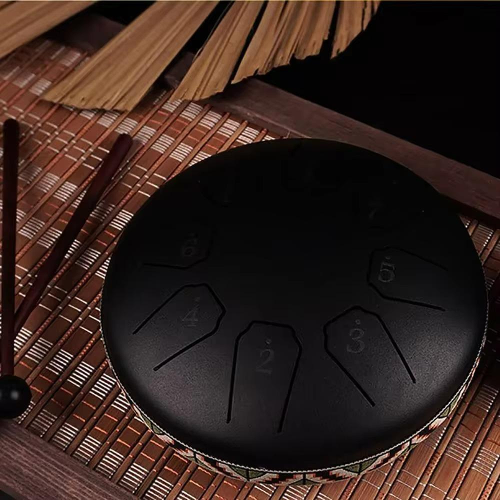 6 Inch 8 Note Drum Musical Percussion Instruments Portable Meditation Sound Therapy Accessories Lotus Drums