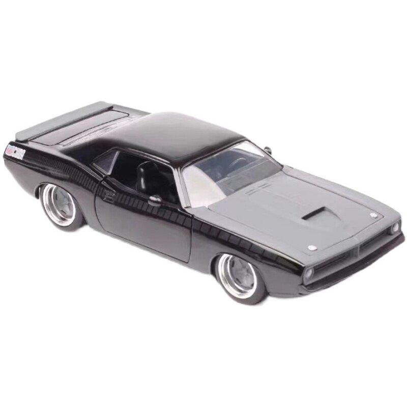1:24 Letty's Plymouth Barracuda Fast & Furious 7 Diecast Model Car, Black American Muscle Collectible