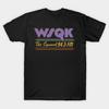 Men Black Print T-shirt Stranger Things - Dustin Henderson - Wsqk The Squawks 94.5 Fm No-Cut Transfer Paper Print Cotton Tshirt
