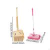 3 Pieces Mini Broom and Dustpan Mop Set Children Housekeeping Cleaning Tools Cartoon Role Playing