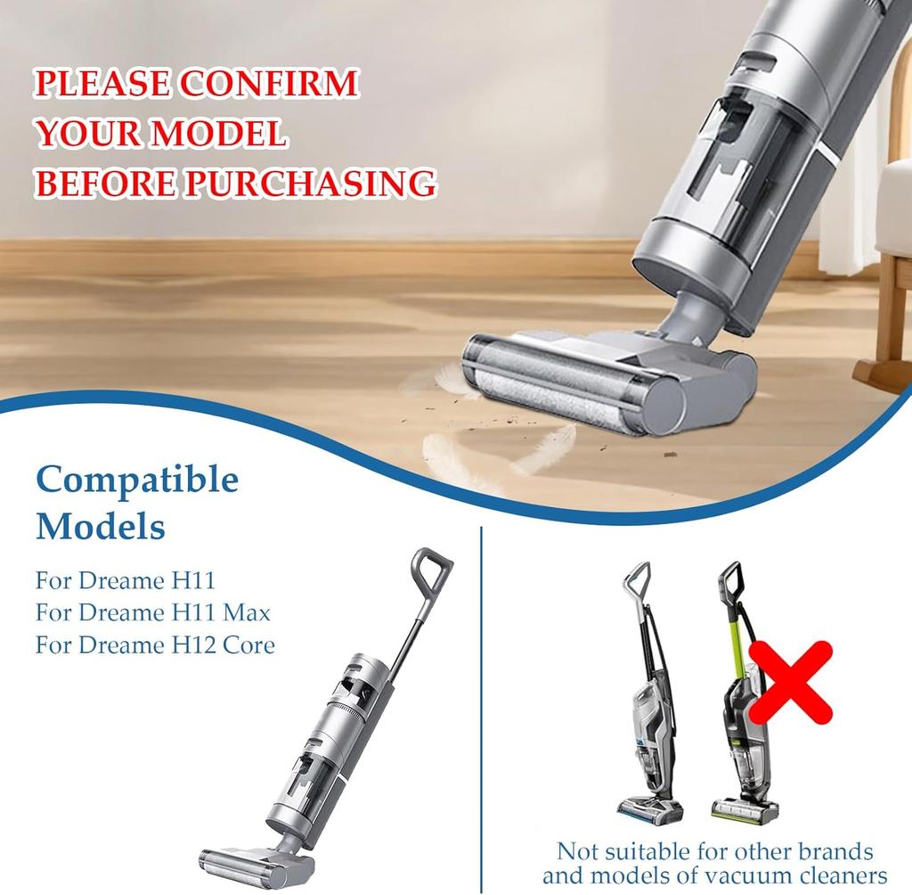 For vacuum cleaner Dreame H12 Core / Dreame H11 / Dreame H11 Max, roller brush, Hepa filter, accessories Spare parts