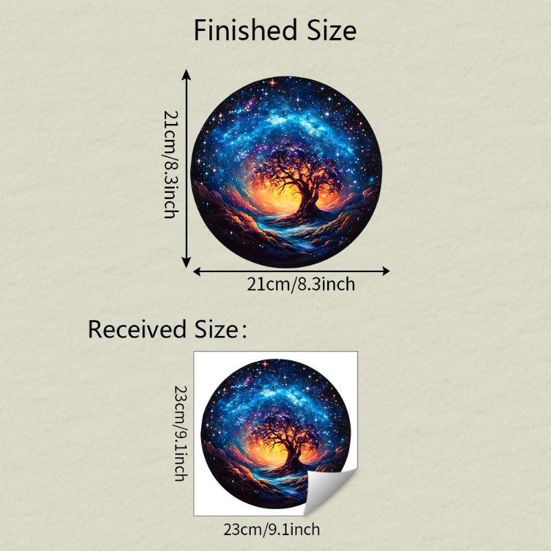 Creative Life Tree Dreamy Starry Sky Home Glass Window Beautification and Decoration Static Electricity Window Sticker