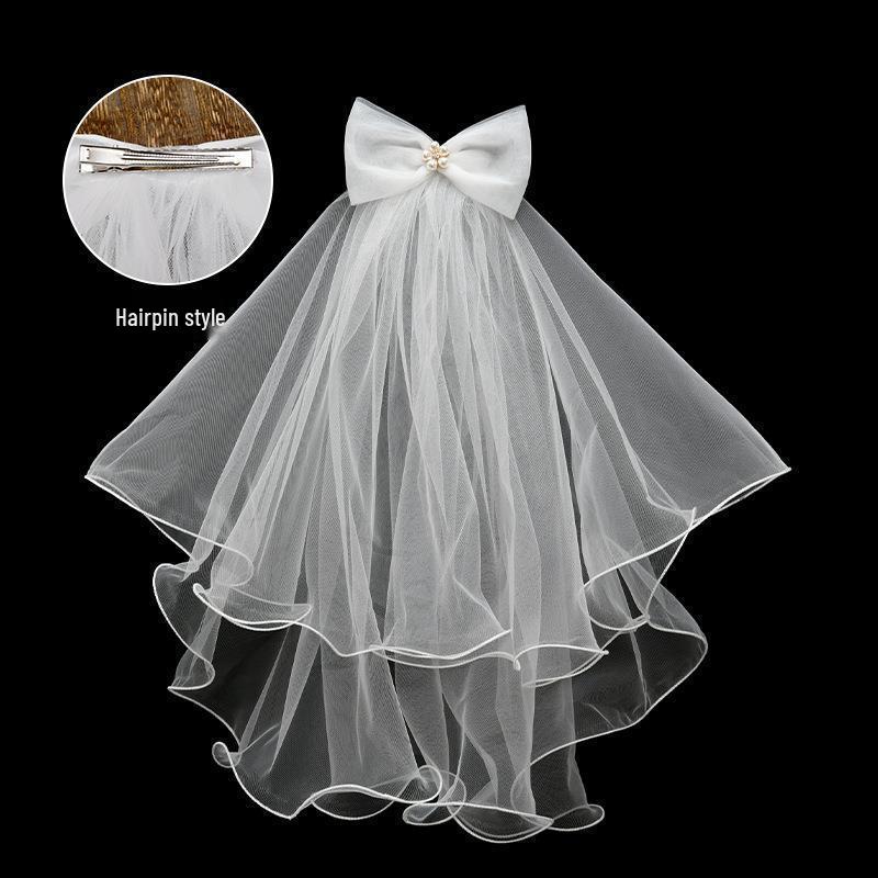 Fairy Forest Style Bow Hair Clip for Brides