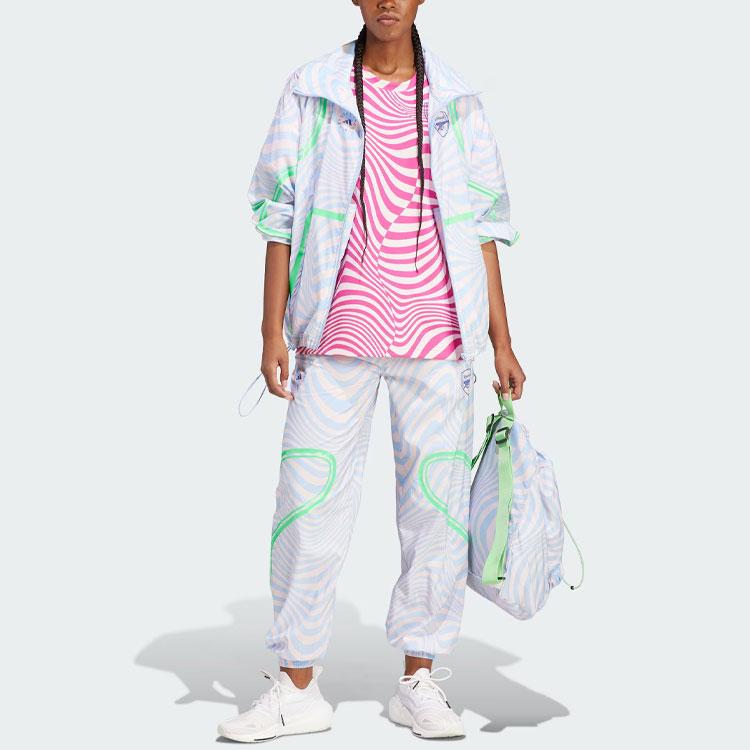 Adidas X Stella McCartney Collaboration Arsenal Woven Pants Women Pants Bright-Blue IA1493