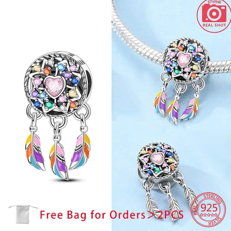 Orginal Copper Hearts Dream Charm For Bracelet Bead Jewelry Charm For Woman Making Fine Jewelry Gift Diy Acccessory